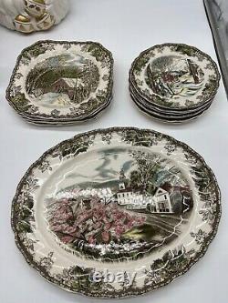 RESERVED johnson brothers friendly village china set Reserved for 111-jperkerson