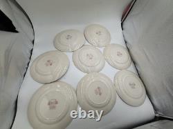ROSE? CHINTZ JOHNSON BROS ENGLAND Set of 8 Dinner Plates