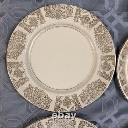 Rare 1920s Vintage JOHNSON BROs Victorian Cream Gold Filigree Service For 2