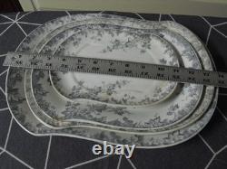 Rare Antique Johnson Bros.'hops' 4 Piece Transferware Platter Set