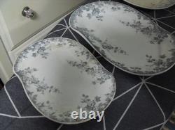 Rare Antique Johnson Bros.'hops' 4 Piece Transferware Platter Set