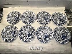 Rare! JOHNSON BROTHERS 1979 Ironstone LOTUS Blue 39 Piece Set Made In England