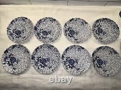 Rare! JOHNSON BROTHERS 1979 Ironstone LOTUS Blue 39 Piece Set Made In England