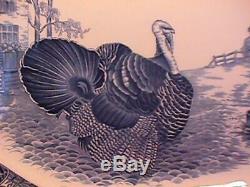 Rare Johnson Brother's Barnyard Kingturkey Platter In Mint Condition