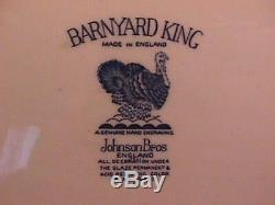 Rare Johnson Brother's Barnyard Kingturkey Platter In Mint Condition