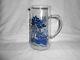 Rare Johnson Brothers Blue Willow Pattern Glass Pitcher 7 1/2 Tall Exc W1s6