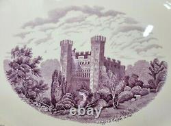 Rare Lavender Johnson Bros England Old Britain Castles 19.75 Platter