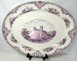 Rare Lavender Johnson Bros England Old Britain Castles 19.75 Platter