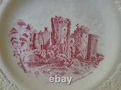 Rare! Set of 4 Johnson Bros Old Britain Castles Cut Out Lace Dinner Plates