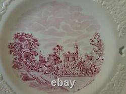 Rare! Set of 4 Johnson Bros Old Britain Castles Cut Out Lace Dinner Plates