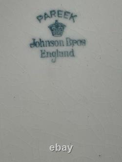 Rare Set of Antique Plates Pareek Johnson Bros England 9 Quantity 12