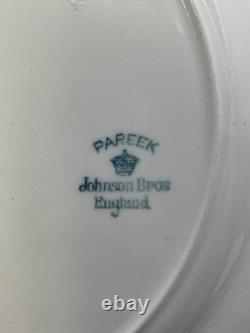 Rare Set of Antique Plates Pareek Johnson Bros England 9 Quantity 12