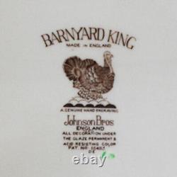 Rare! Vintage Johnson Brothers Barnyard King Turkey 37 Piece Service For 12