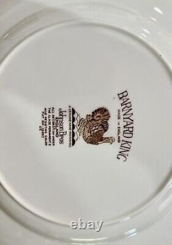 Rare! Vintage Johnson Brothers Barnyard King Turkey 6 Piece Place Settings