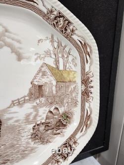 Rare Vintage Johnson Brothers Barnyard King Turkey Platter 20.5 X 16
