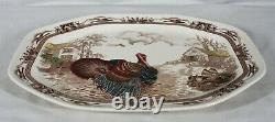 Rare Vintage Johnson Brothers Barnyard King Turkey Platter Size 20 3/4 Excel