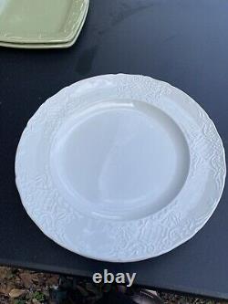 Richmond White Dinner Plate 10 3/8 Johnson Brothers England-4 Total