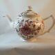 Rose Chintz Teapot & Lid -johnson Brothers Earliest Backstamp-(1930's)-england