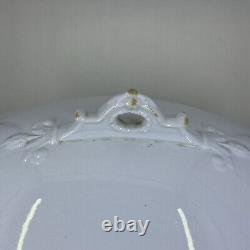 Royal Ironstone China Johnson Bros England Oval Covered Vegetable Bowl Rare Cond