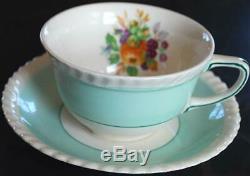 SET OF 6 Johnson Bros. FRUIT Teacups & Saucers MULTI COLORS Old English ENGLAND