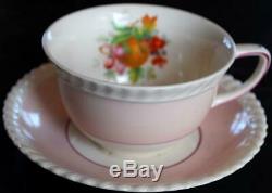 SET OF 6 Johnson Bros. FRUIT Teacups & Saucers MULTI COLORS Old English ENGLAND