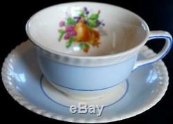 SET OF 6 Johnson Bros. FRUIT Teacups & Saucers MULTI COLORS Old English ENGLAND