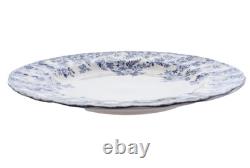 SET of 6 / Johnson Brothers DEVON COTTAGE Blue & White 10.6 DINNER PLATES