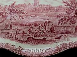 STUNNING Johnson Bros Classic Old Britain Castles Pattern Pink Tureen