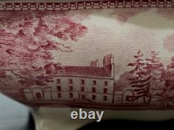 STUNNING Johnson Bros Classic Old Britain Castles Pattern Pink Tureen