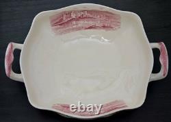 STUNNING Johnson Bros Classic Old Britain Castles Pattern Pink Tureen