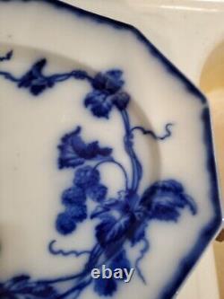 Sale! Was 200 Antique 14.25 Flow Blue Cir 1900 Johnson Bros Eng Kenworth Platter