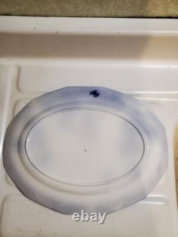Sale! Was 200 Antique 14.25 Flow Blue Cir 1900 Johnson Bros Eng Kenworth Platter