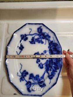 Sale! Was 200 Antique 14.25 Flow Blue Cir 1900 Johnson Bros Eng Kenworth Platter