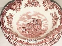 Service For 4 Johnson Brothers Pink Transfer-ware-4 Five Piece Place Settings