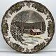 Set Lot 12 Johnson Brothers 10 Dinner Plates, The Friendly Village School House