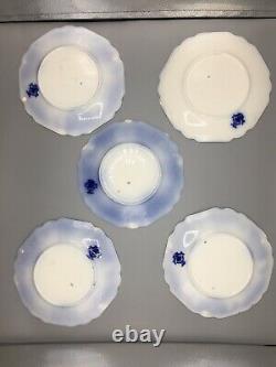 Set Of 10 Johnson Brothers Flow Blue China Plates c1900 8 Wide