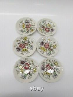 Set Of 30 Pieces Johnson Bros. Sheraton Pattern England Cups/saucer/plates/bowls