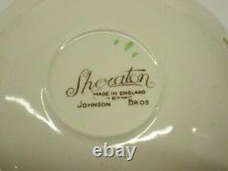 Set Of 30 Pieces Johnson Bros. Sheraton Pattern England Cups/saucer/plates/bowls