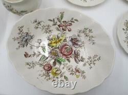 Set Of 30 Pieces Johnson Bros. Sheraton Pattern England Cups/saucer/plates/bowls