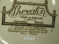 Set Of 30 Pieces Johnson Bros. Sheraton Pattern England Cups/saucer/plates/bowls