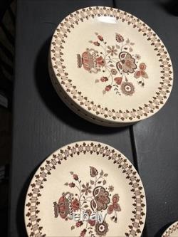Set Of 35 Johnson Bros Old Granite Jamestown Staffordshire Made England Brown