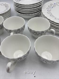 Set Of 48 China Johnson Bros ENCORE Plates, cups, Bowls, Saucer Ironstone England