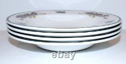 Set Of 4 Johnson Brothers England Victorian Christmas 8 5/8 Rimmed Soup Bowls