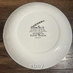 Set Of 6 1950s Johnson Brothers England Game Bird Ironstone Dinner Plates