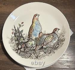 Set Of 6 1950s Johnson Brothers England Game Bird Ironstone Dinner Plates