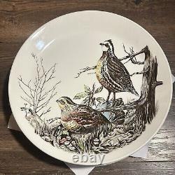 Set Of 6 1950s Johnson Brothers England Game Bird Ironstone Dinner Plates