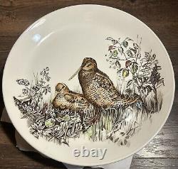 Set Of 6 1950s Johnson Brothers England Game Bird Ironstone Dinner Plates