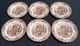 Set Of 6 Johnson Bros 10 1/2 Dinner Plates His Majesty England Exc Cond