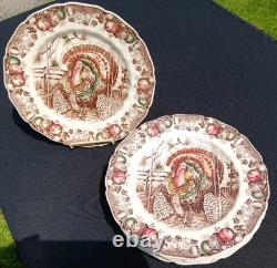 Set Of 6 Johnson Bros 10 1/2 Dinner Plates His Majesty England Exc Cond