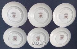 Set Of 6 Johnson Bros 10 1/2 Dinner Plates His Majesty England Exc Cond